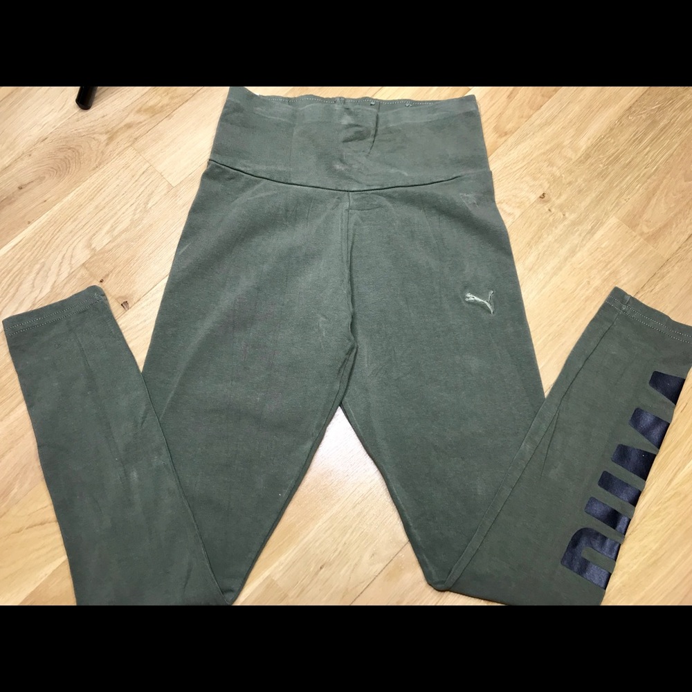 Olive green puma leggings